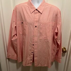 Orvis Light Pink Linen Shirt XXL